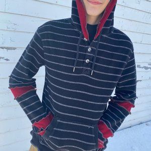 Handmade custom hoodie upcycled, recycled, eco friendly
